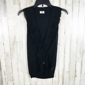 Madewell Wallace Ruffle Hem Button Tank Top Blouse